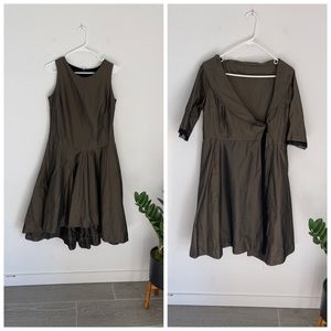 ELM DESIGN Metallic Dress & Coat Two Piece Set Size 6